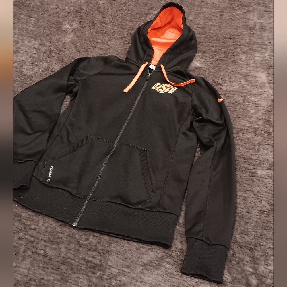 Nike OSU Cowboys Therma-Fit Fleece Lined Hoodie Womens Size:S